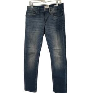 Frame L’Homme Slim Medium Wash Classic Denim Straight Leg Jeans Size 29